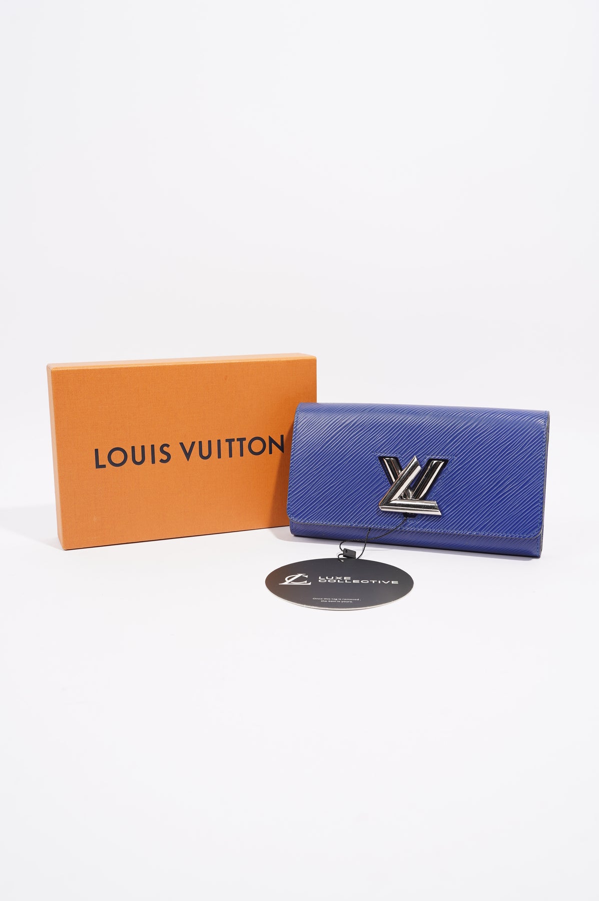 lv blue wallet
