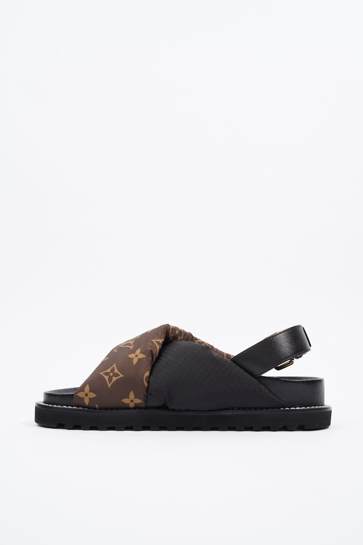 NEW Louis Vuitton Easy Slip On Sandals Monogram Black