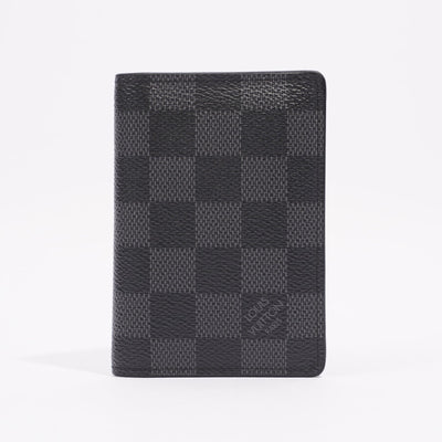 Pre-owned Louis Vuitton By Virgil Abloh Pocket Organizer Damier Graphite  Wallet W Tags In Gray