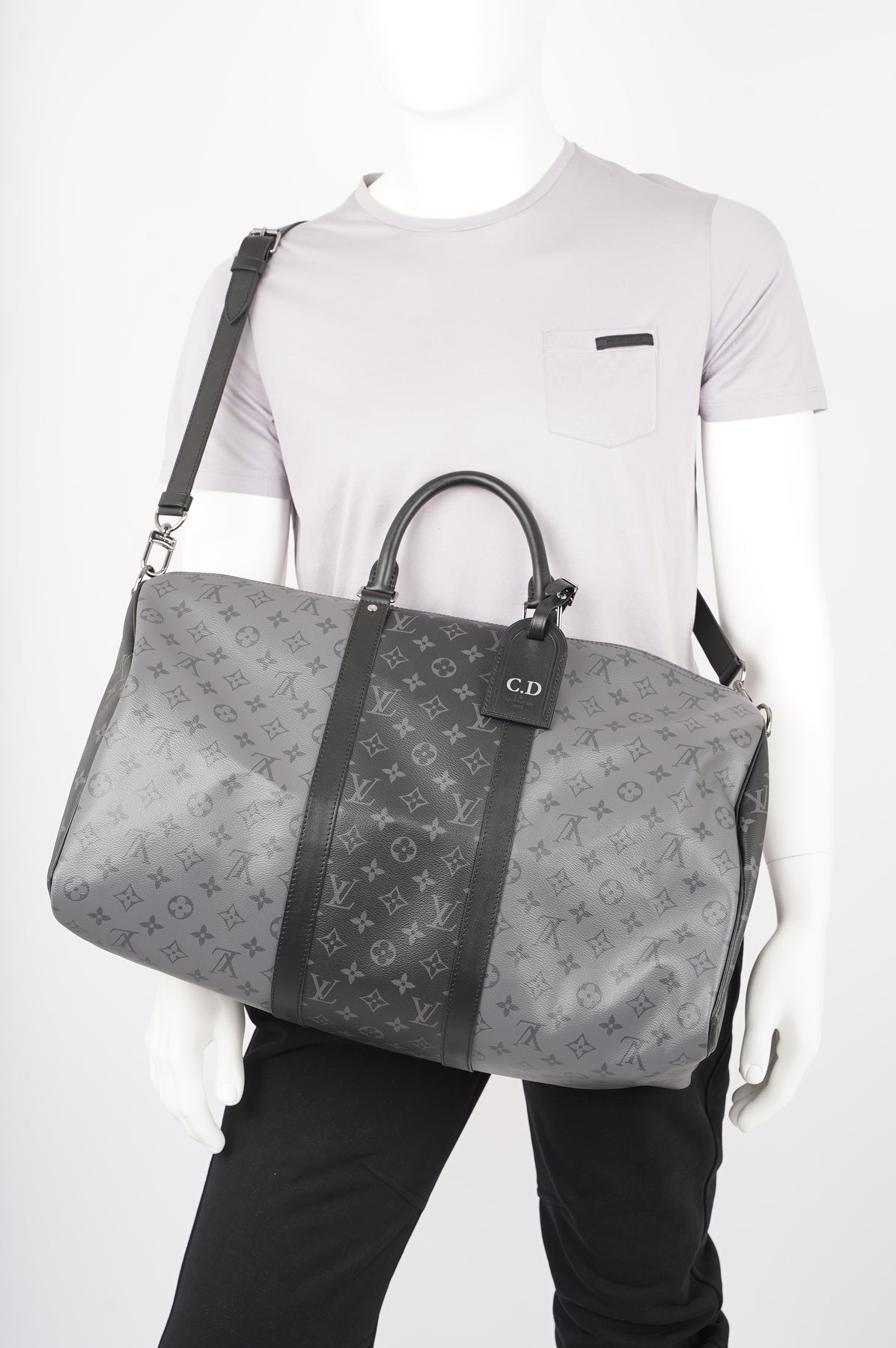 Louis Vuitton Monogram Eclipse Reverse Canvas City Keepall Bag