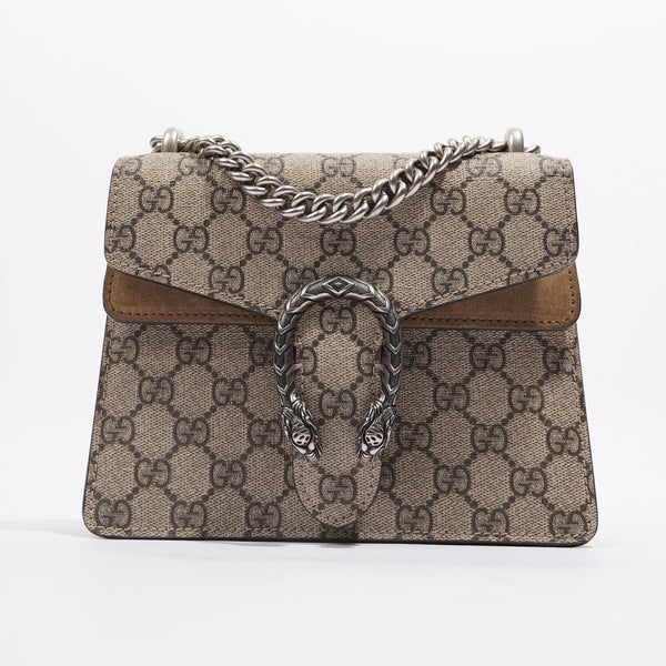 Gucci Womens Dionysus Jumbo GG Bag Brown Canvas Super Mini – Luxe Collective