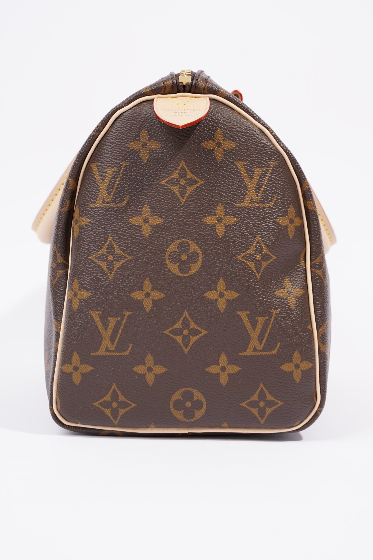 LOUIS VUITTON. Handbag model Speedy in coated canvas c…