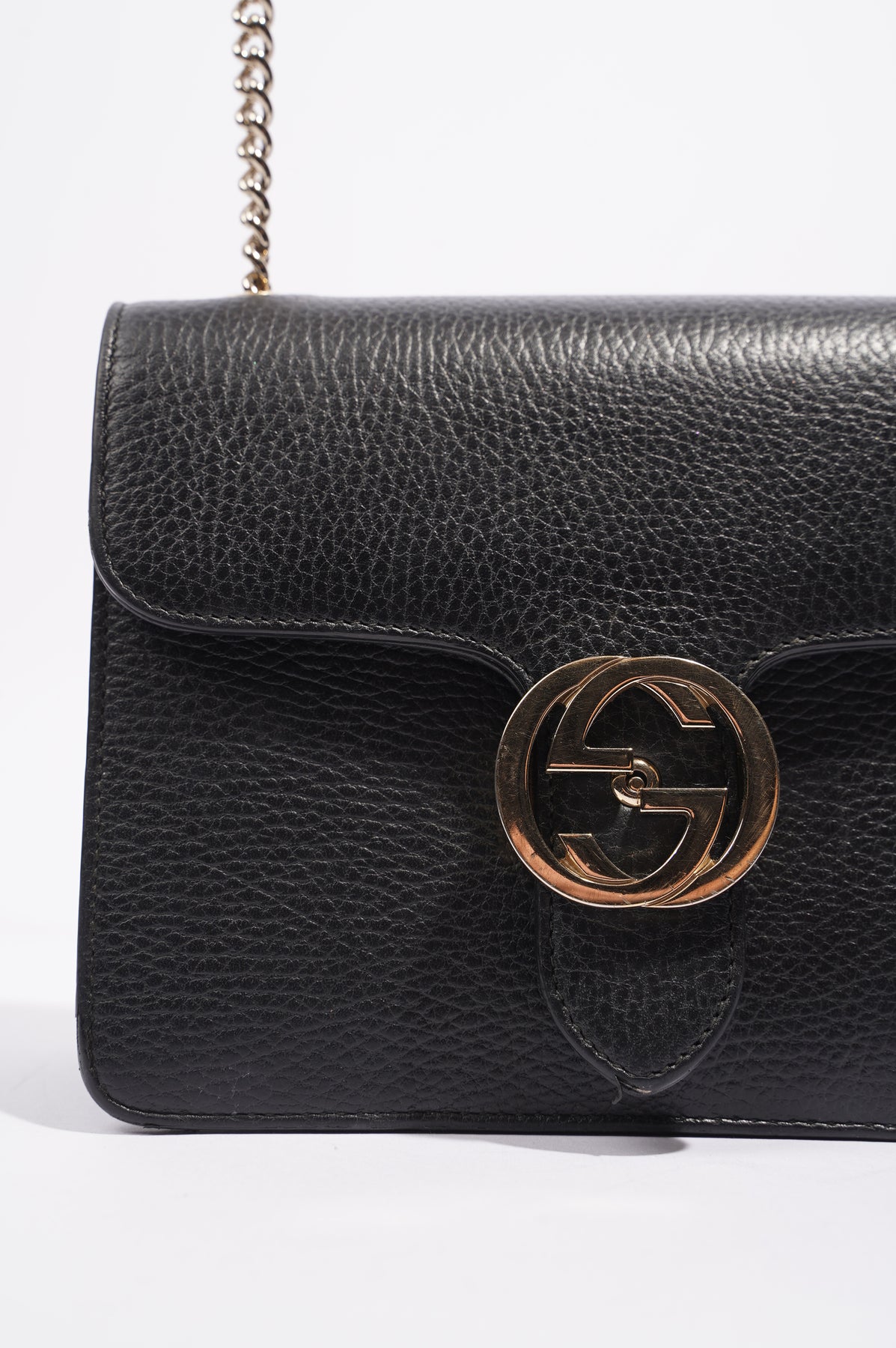 Gucci black cheap and gold bag