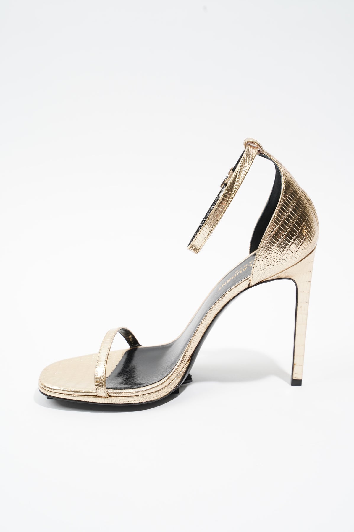 Saint Laurent Womens Jane 105 Gold EU 38 / UK 5 – Luxe Collective