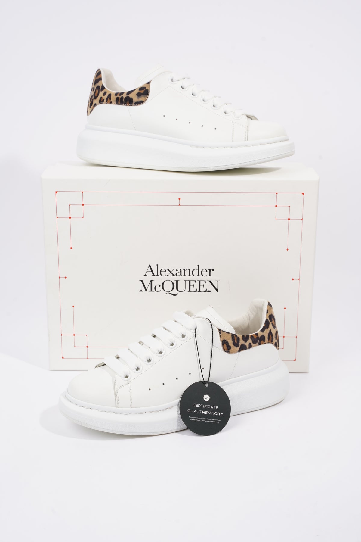 Alexander mcqueen leopard outlet sneakers