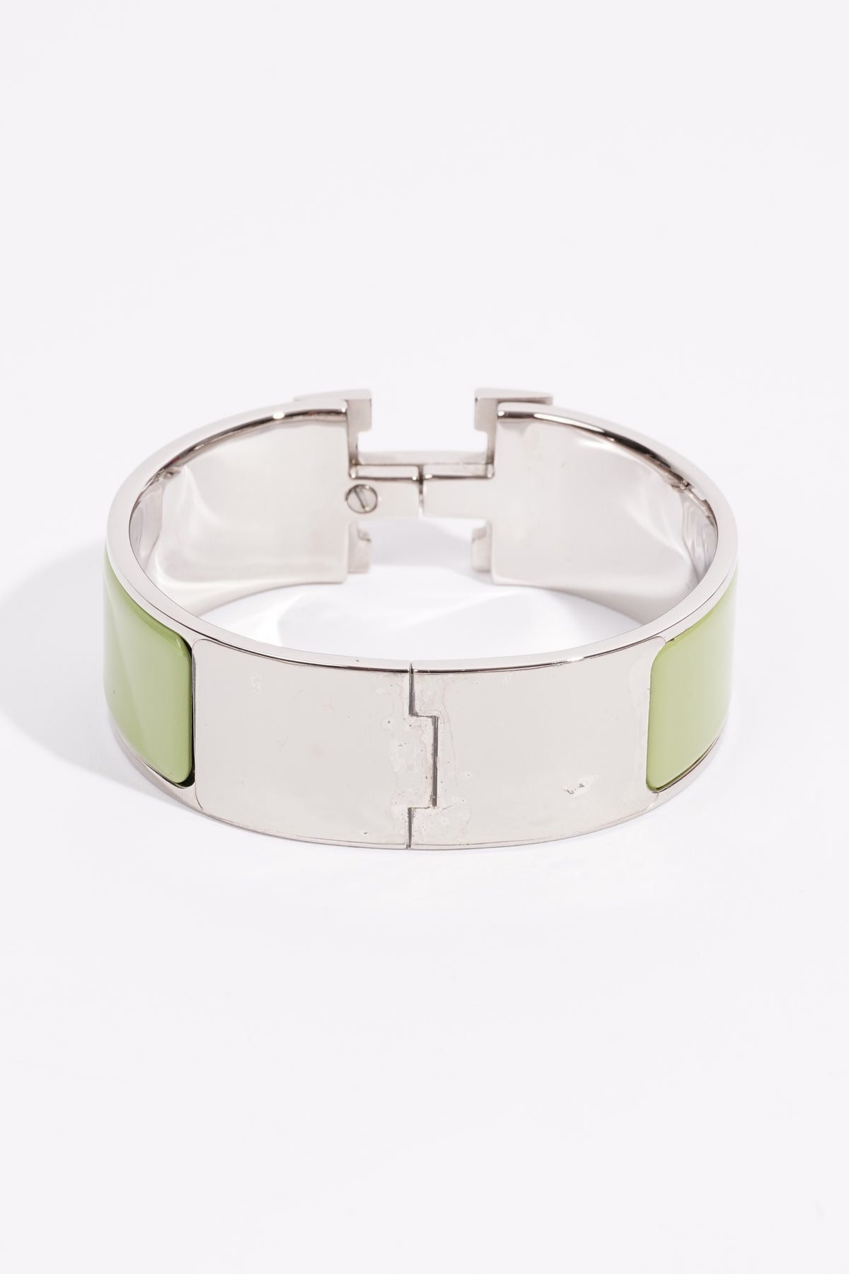 Hermes Clic Clac H Silver / Green Gold Plated PM – Luxe Collective