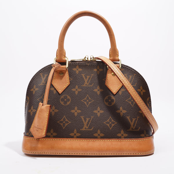 Alma BB Monogram Canvas, Brown