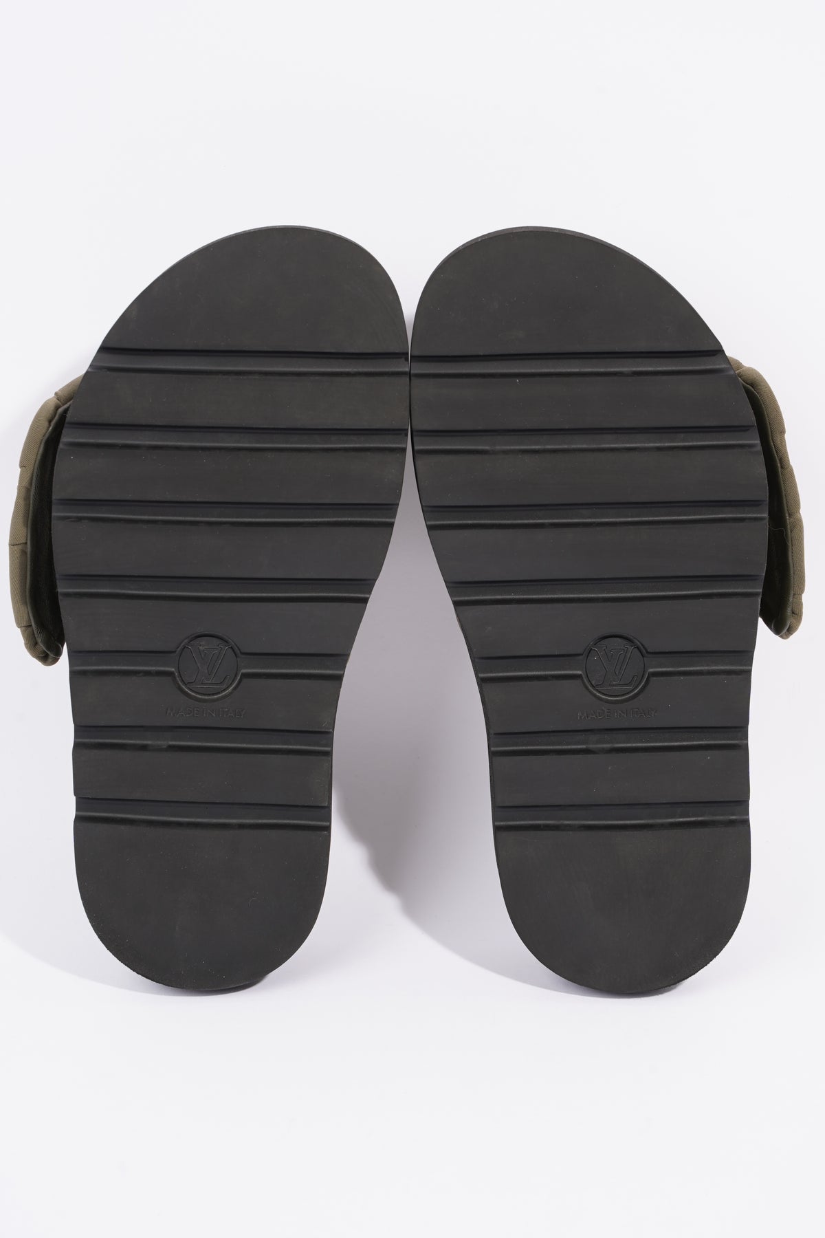 Pool pillow cloth sandal Louis Vuitton Black size 38 EU in Cloth