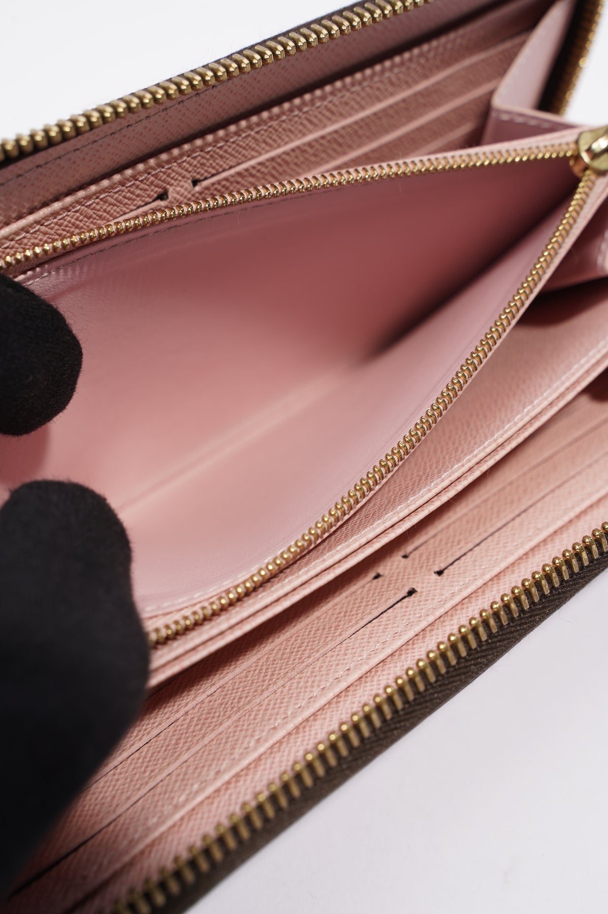 Louis Vuitton Womens Zippy Wallet Damier Ebene Canvas – Luxe
