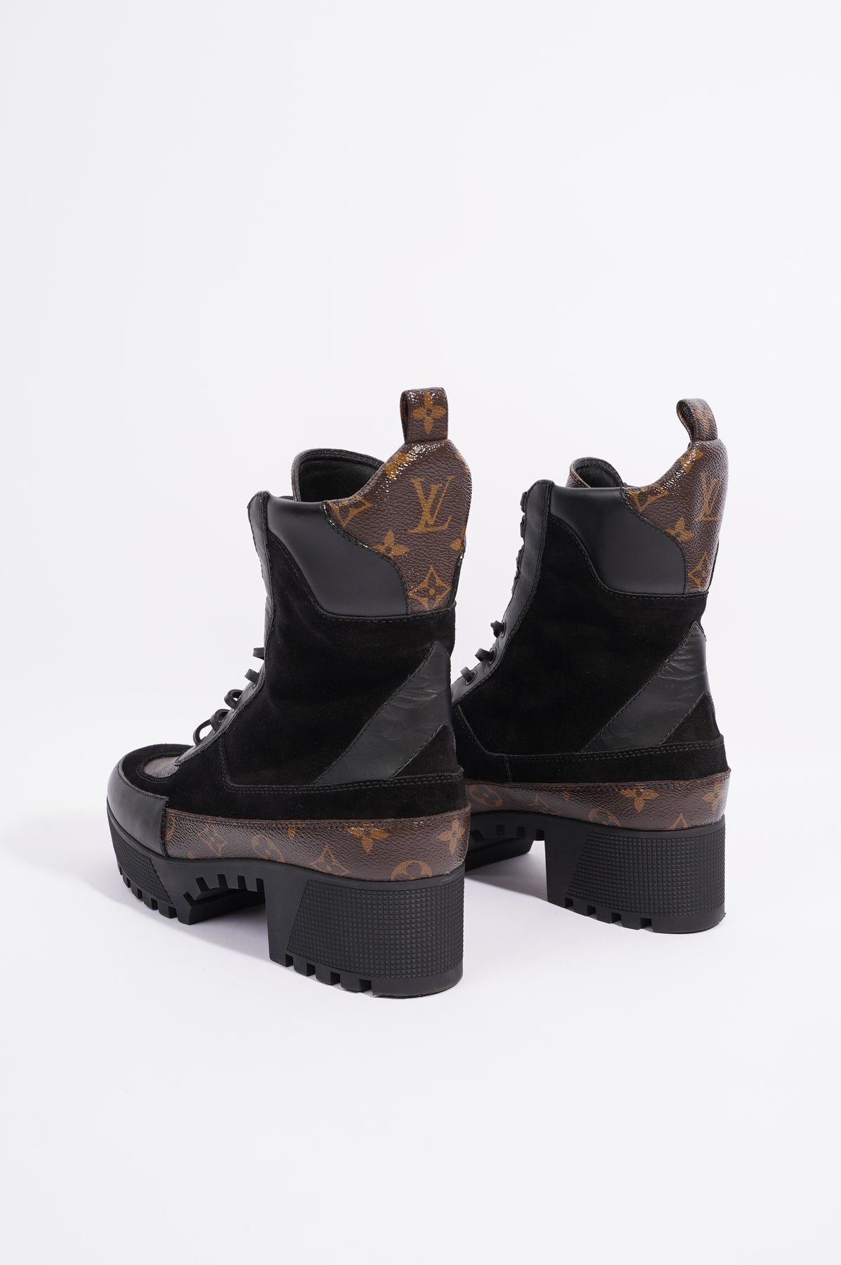 Louis Vuitton Womens Laureate Desert Boot Black / Monogram EU 41 / UK –  Luxe Collective