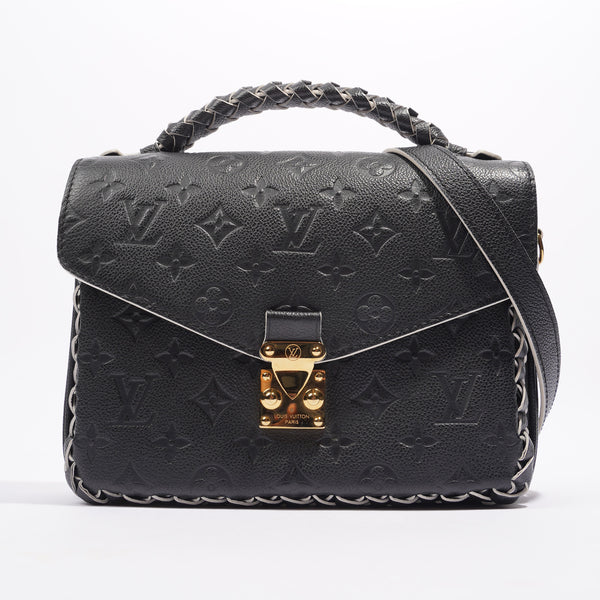 Louis Vuitton Braided Pochette Metis Black Leather