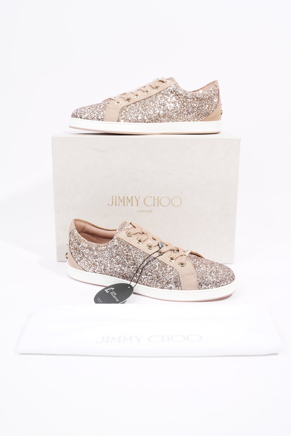 Jimmy choo store cash glitter sneaker