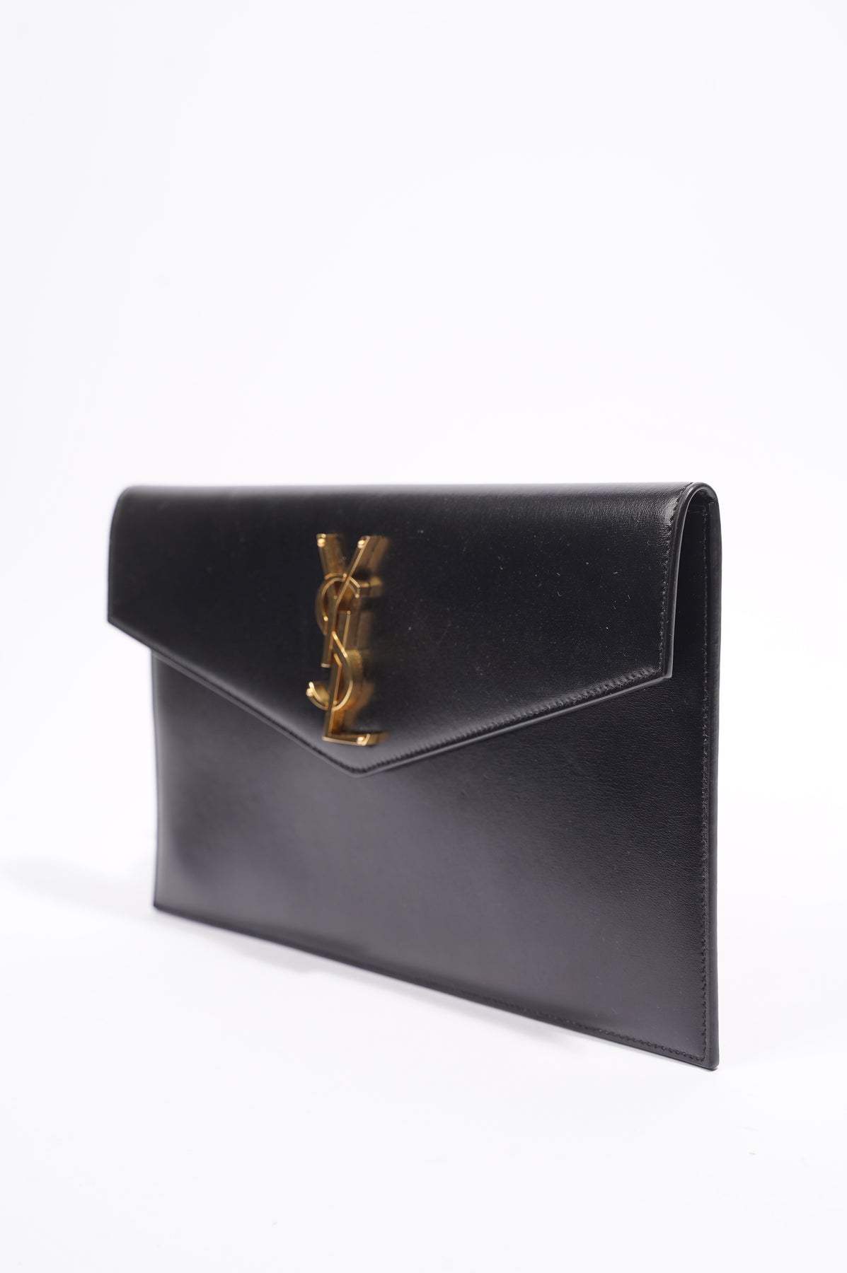 Saint Laurent Uptown Pouch Black Leather – Luxe Collective