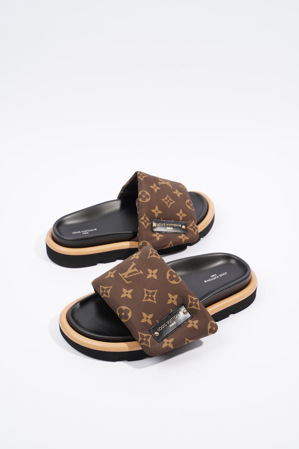 Louis Vuitton, Shoes, Louis Vuitton Puffed Pillow Monogram Slides Sandals  Size 38