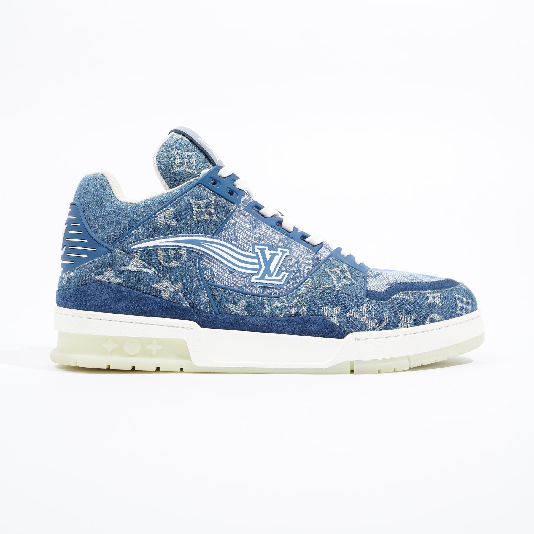 Louis Vuitton lv man denim sneakers blue trainers