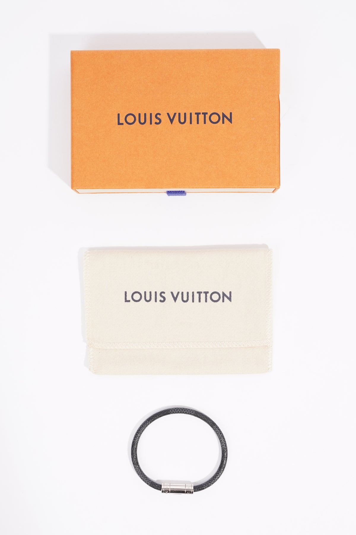 Louis Vuitton Mens Keep It Bracelet Damier Ebene Canvas – Luxe Collective
