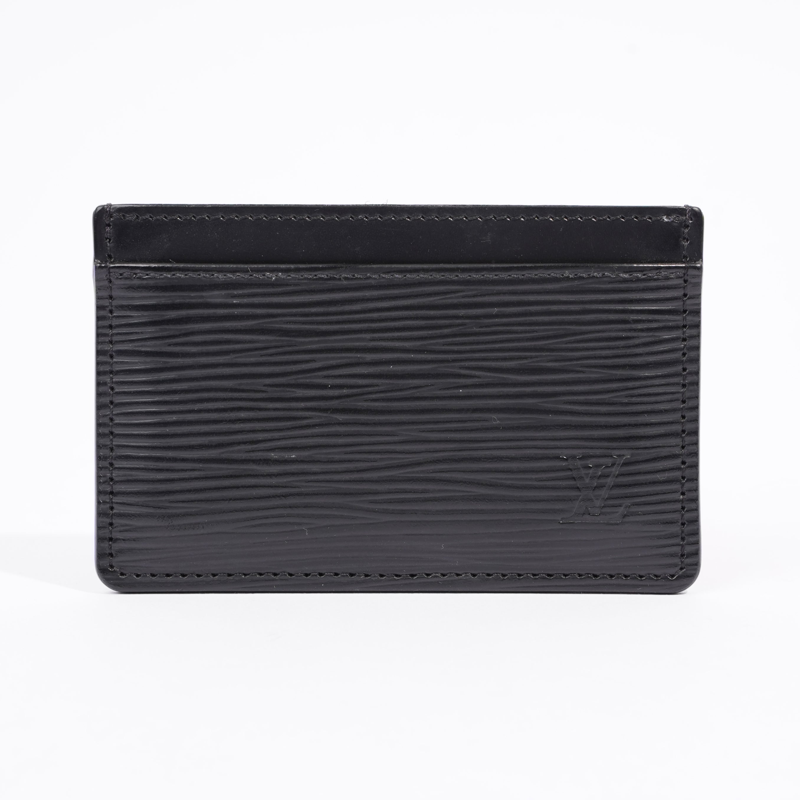 Louis Vuitton Card Holder Black Epi Leather – Luxe Collective