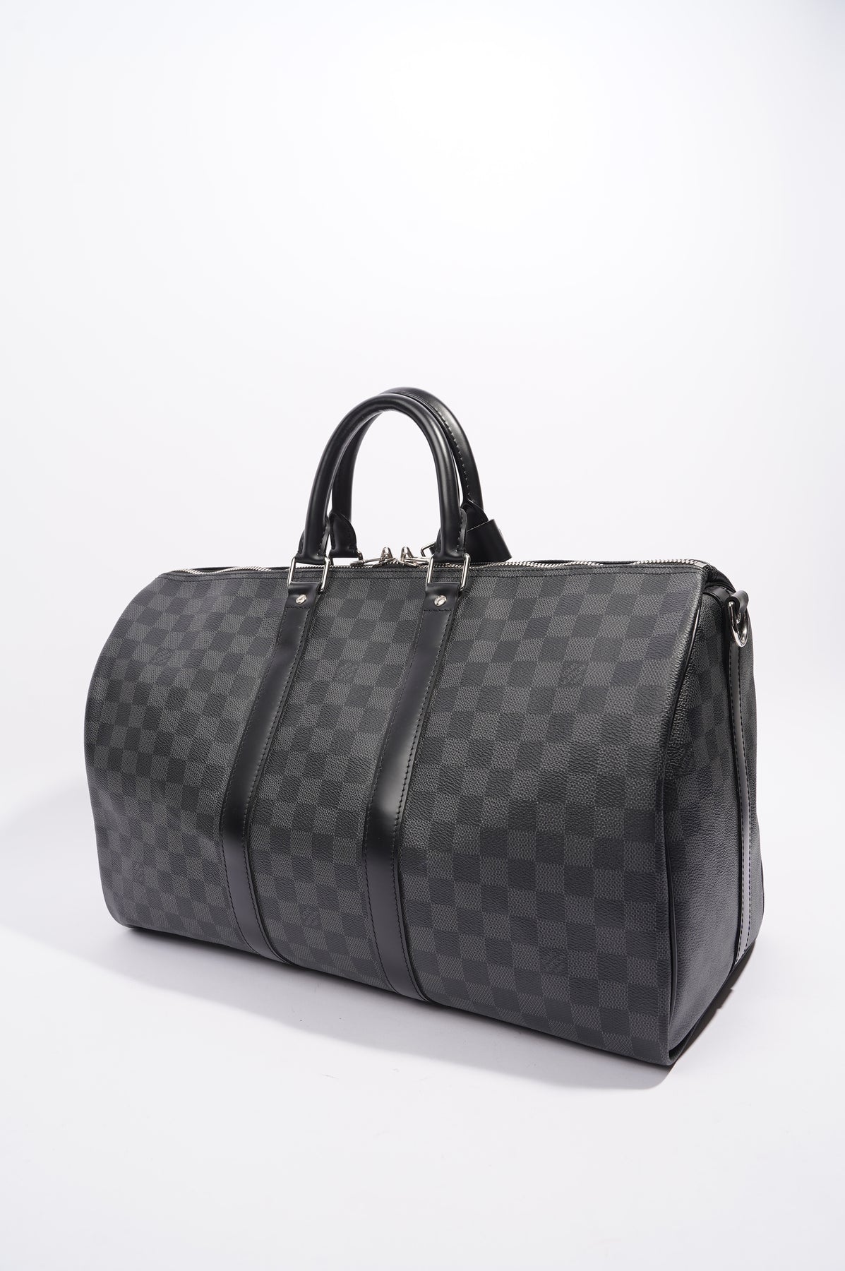 Keepall 55 Bandouliere in Damier Graphite Canvas