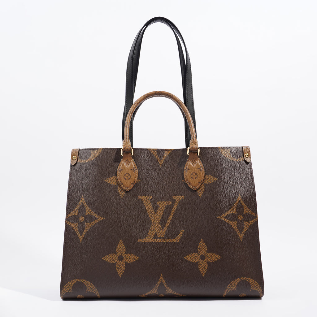 LOUIS VUITTON ONTHEGO GM REVERSE MONOGRAM TOTE AND LV ONTHEGO MM
