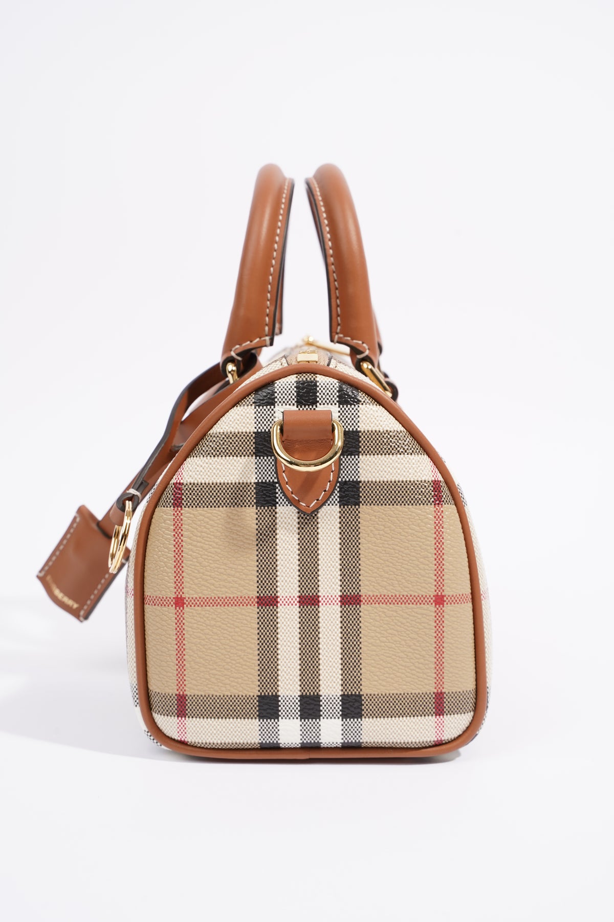 Burberry Mini Check Bowling Bag