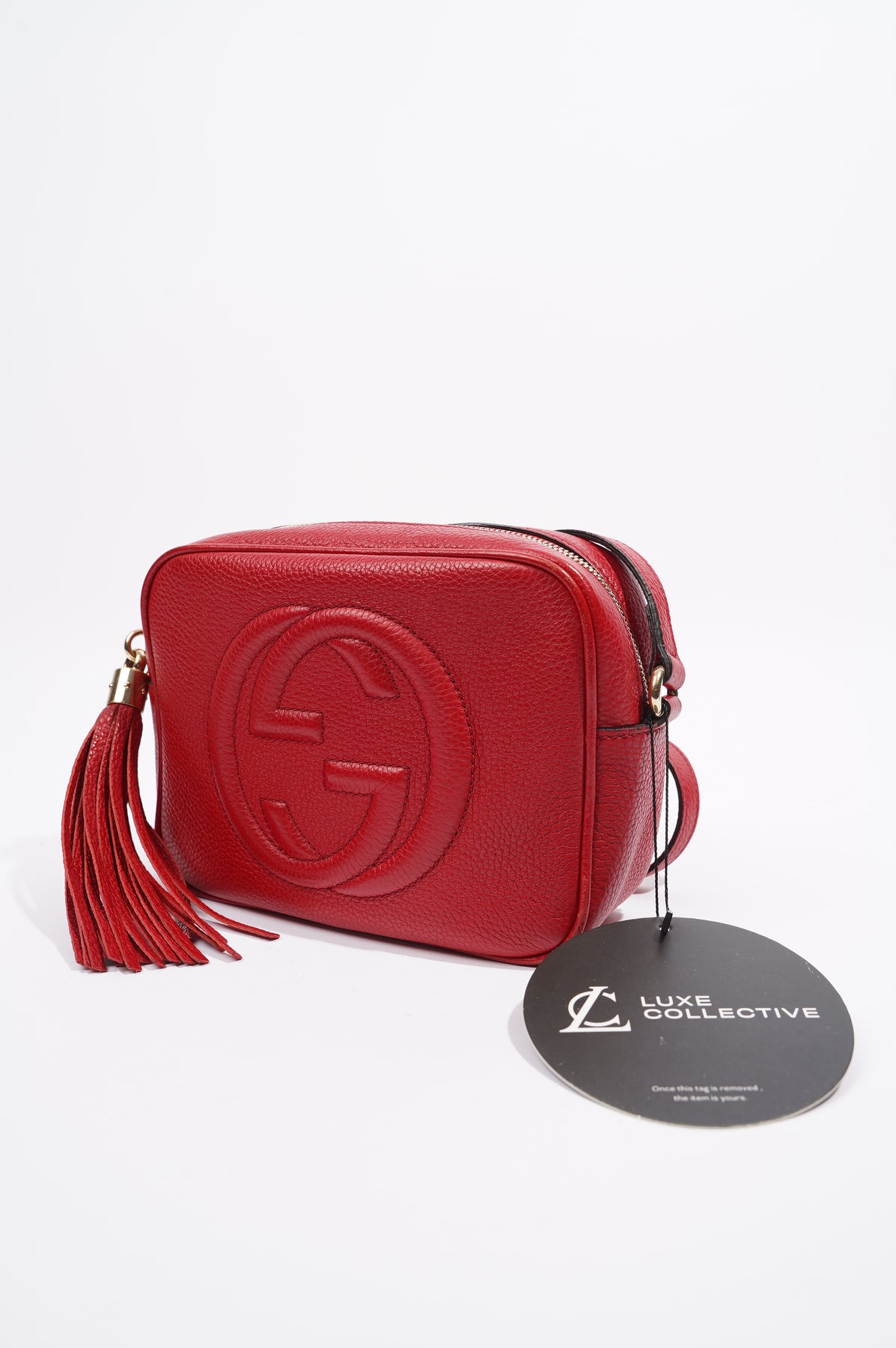 Gucci soho discount disco bag red