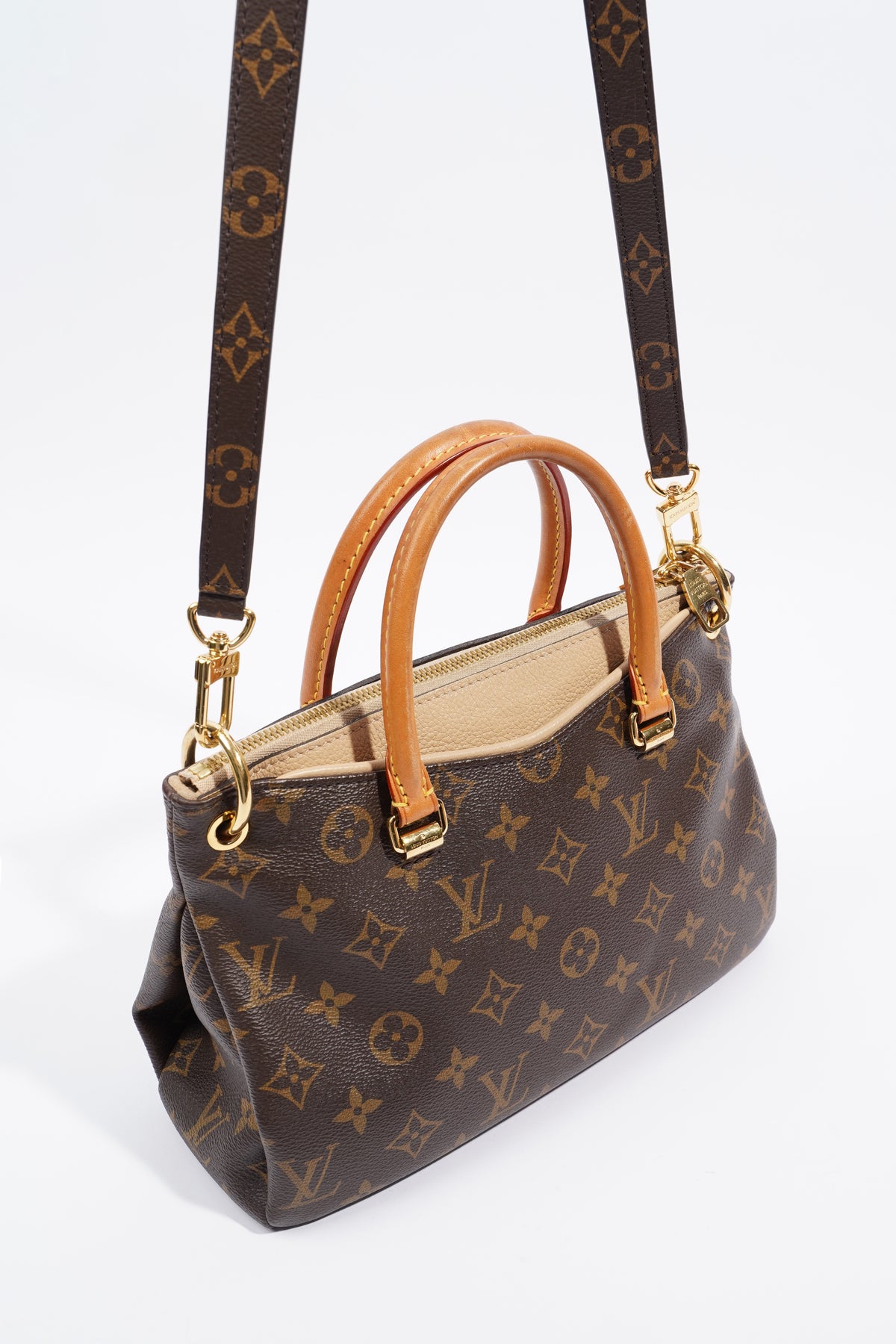 Louis Vuitton Pallas BB Dune, Monogram with Beige, Preowned in