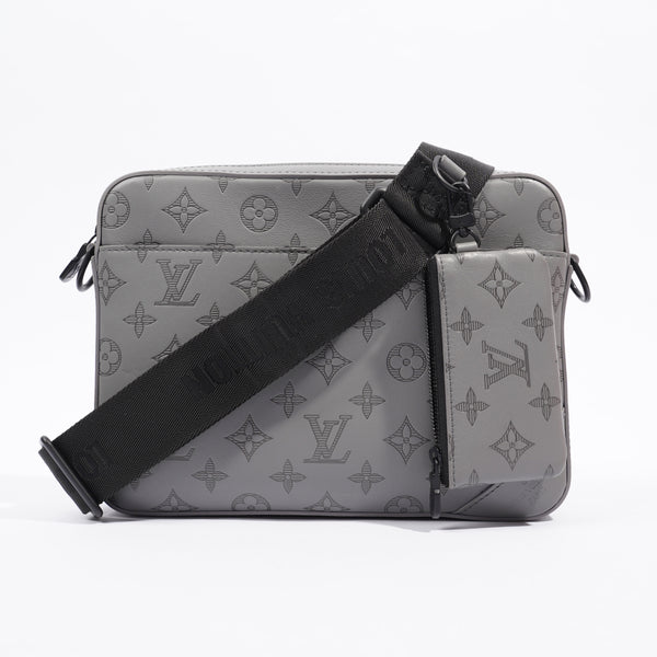 Louis Vuitton Black Monogram Shadow Leather Duo Messenger Bag, myGemma, JP