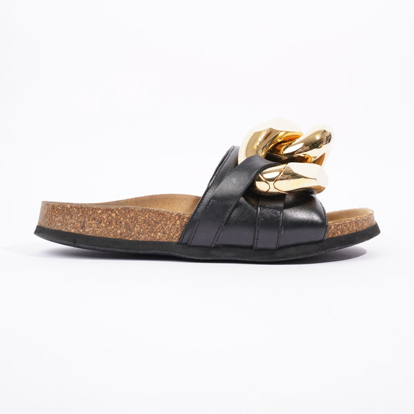 JW Anderson Women's Chain Twist Sandals in Black | LN-CC®