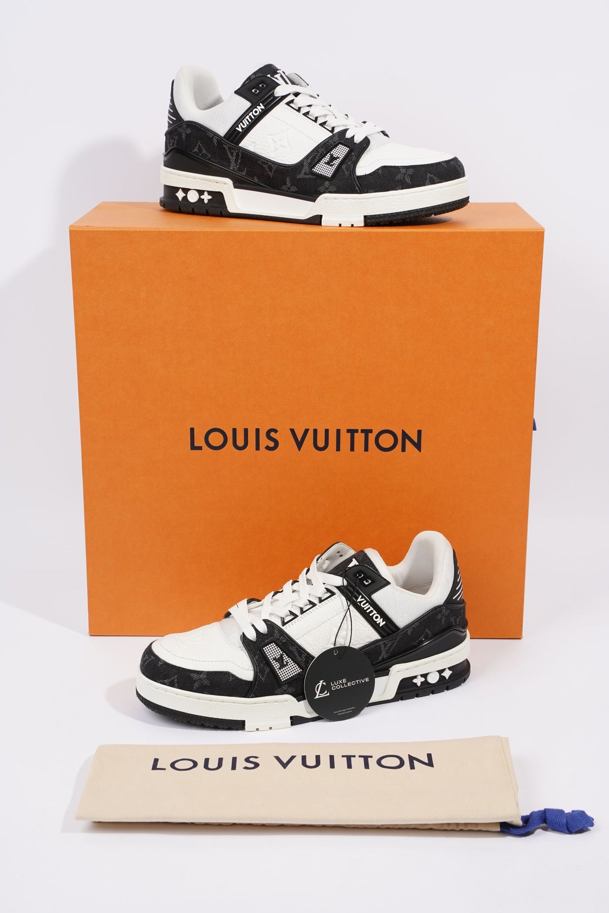 Louis Vuitton Mens Virgil Abloh Black / Denim EU 40.5 / UK 6.5 – Luxe  Collective