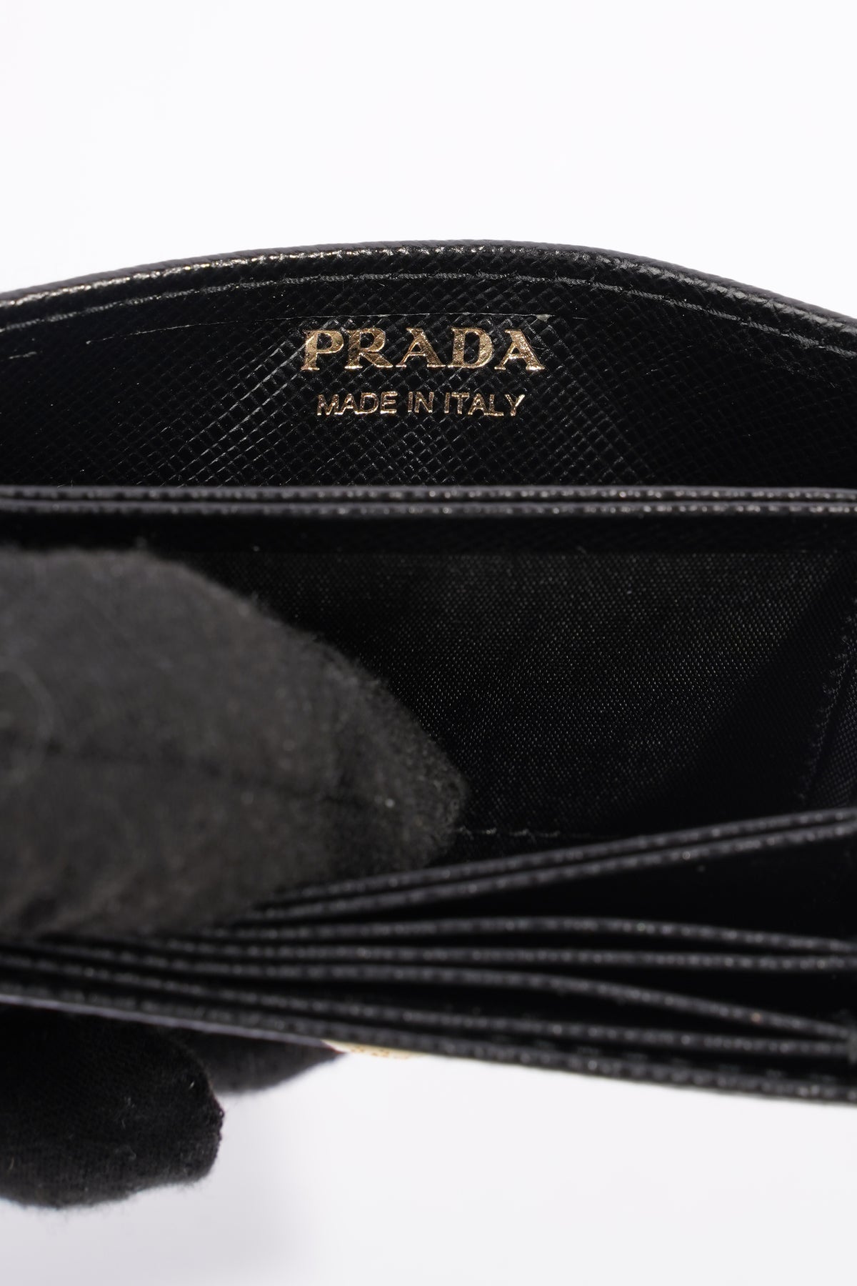 Prada accordion discount card case