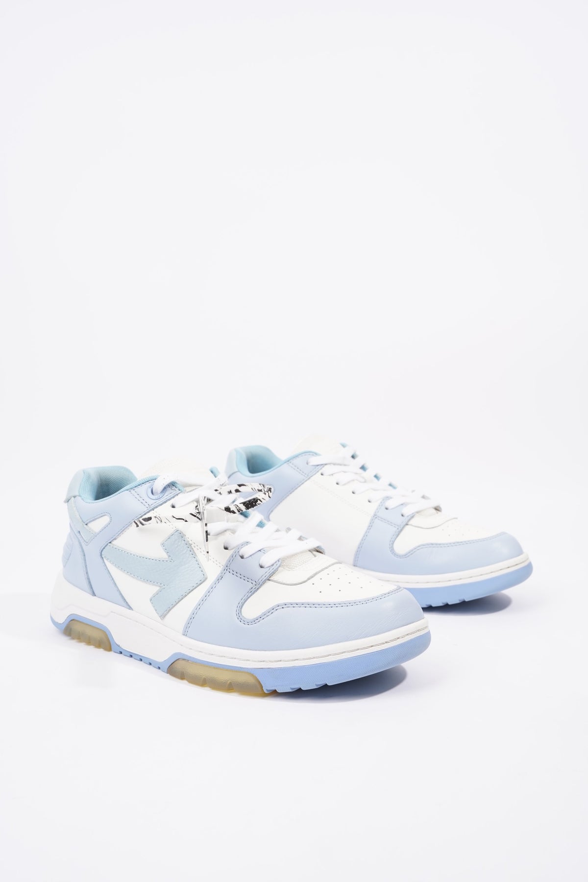 Mens Off-White navy Leather Out of Office Sneakers