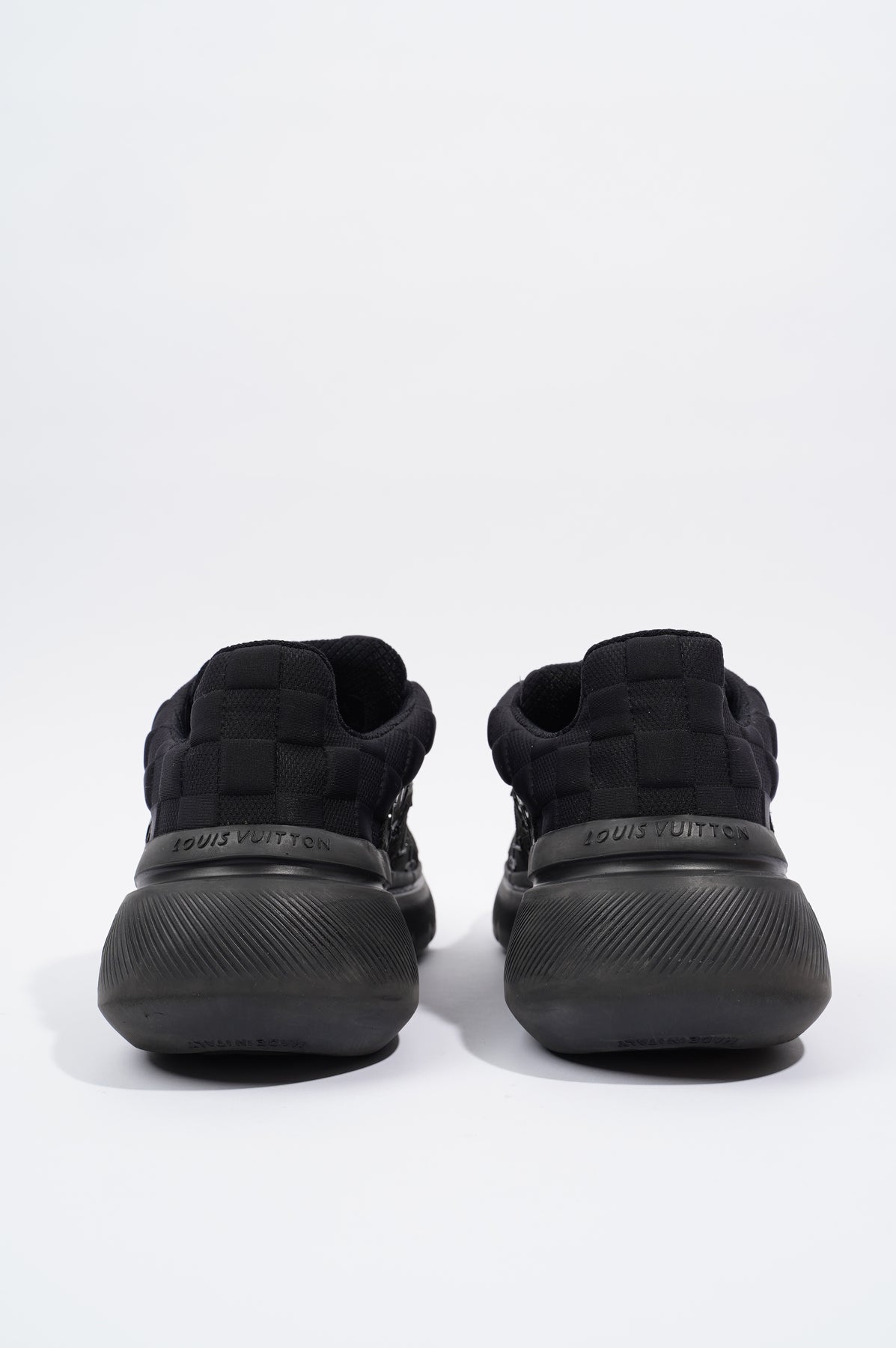 Louis Vuitton Mens Show Up Sneaker Black EU 40.5 / UK 6.5 Cloth