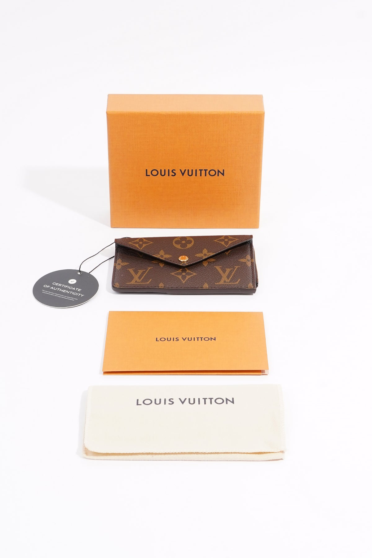 Louis Vuitton Recto Verso Card Holder Monogram Canvas Brown Black