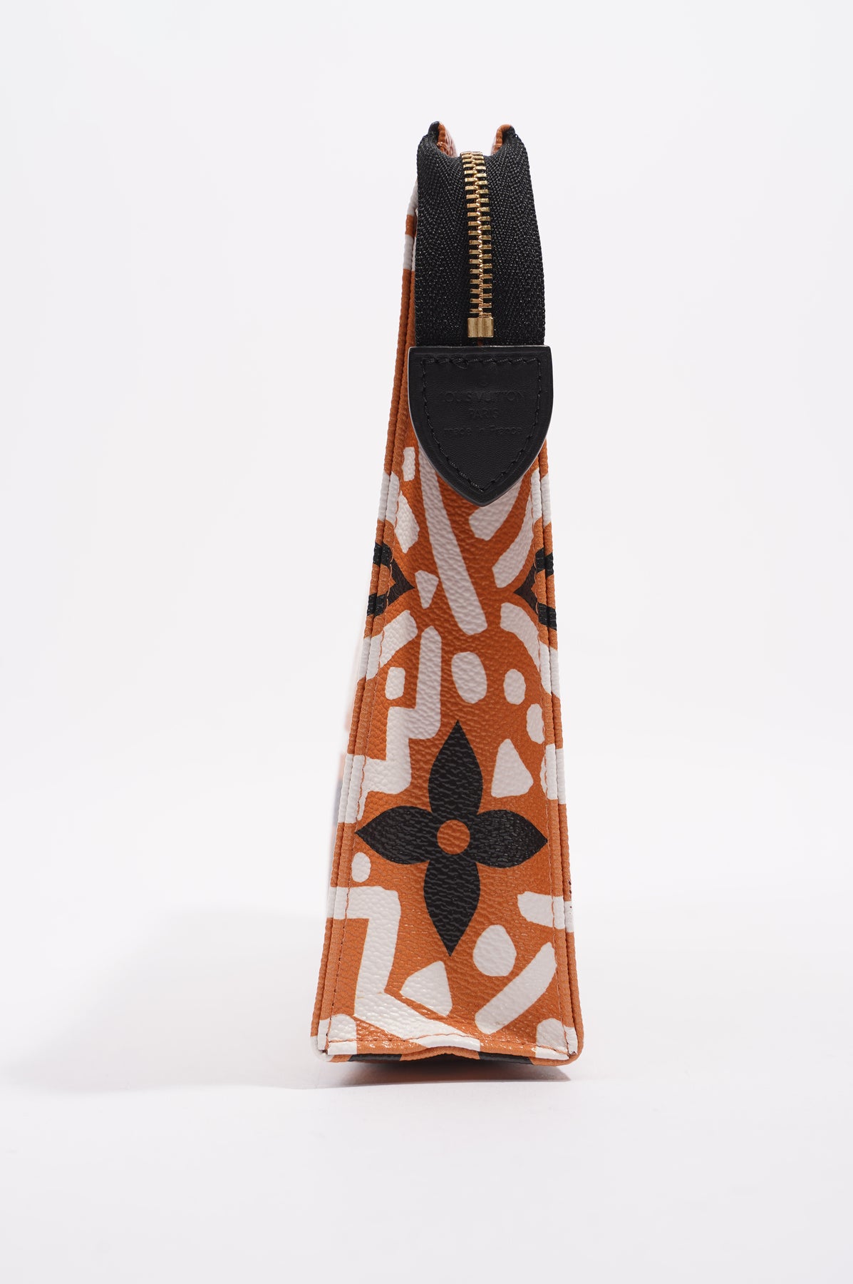 Louis Vuitton Womens Tribal Pochette Clutch Orange / White / Black