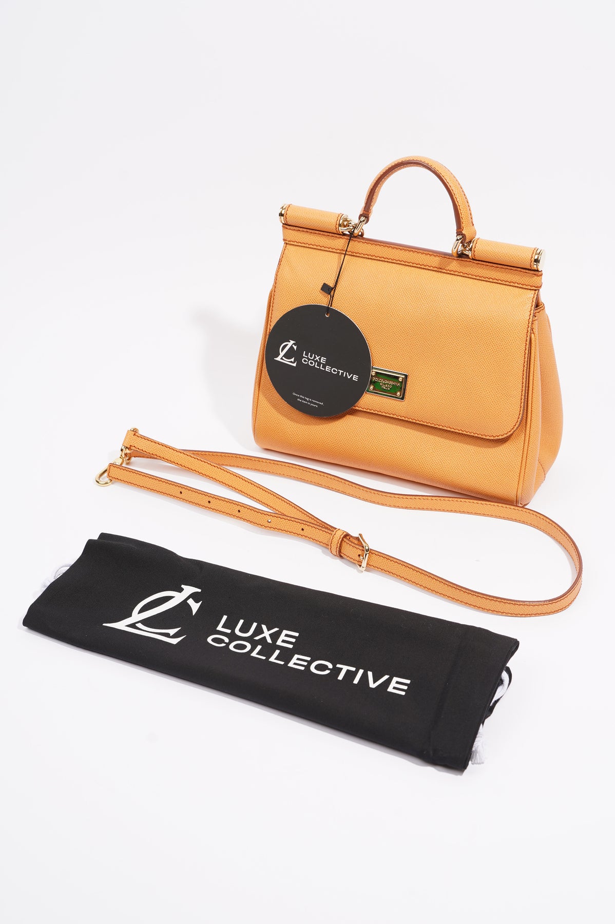 Dolce & Gabbana Womens Sicily Bag Burnt Orange Medium – Luxe