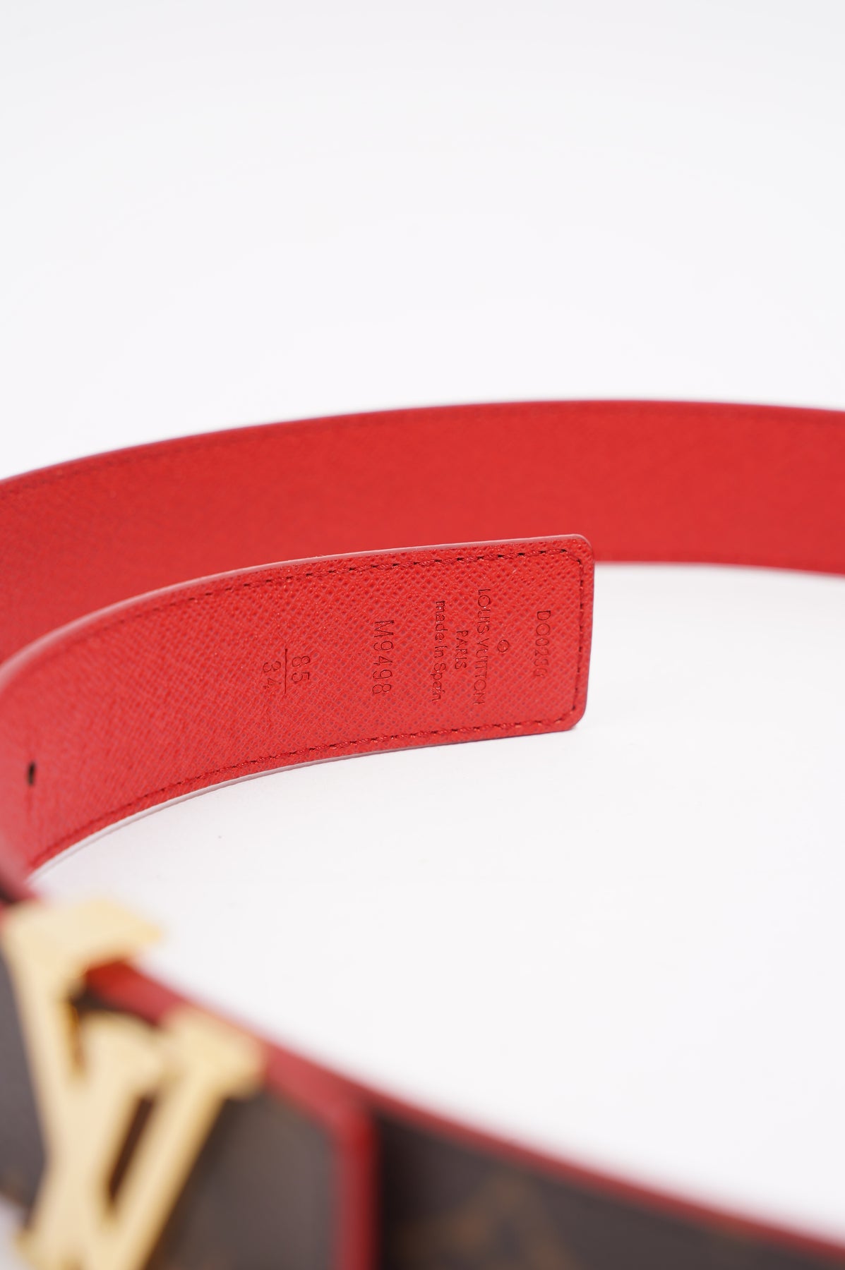 Louis Vuitton Monogram Canvas Paris Buckle Belt 85CM Louis Vuitton