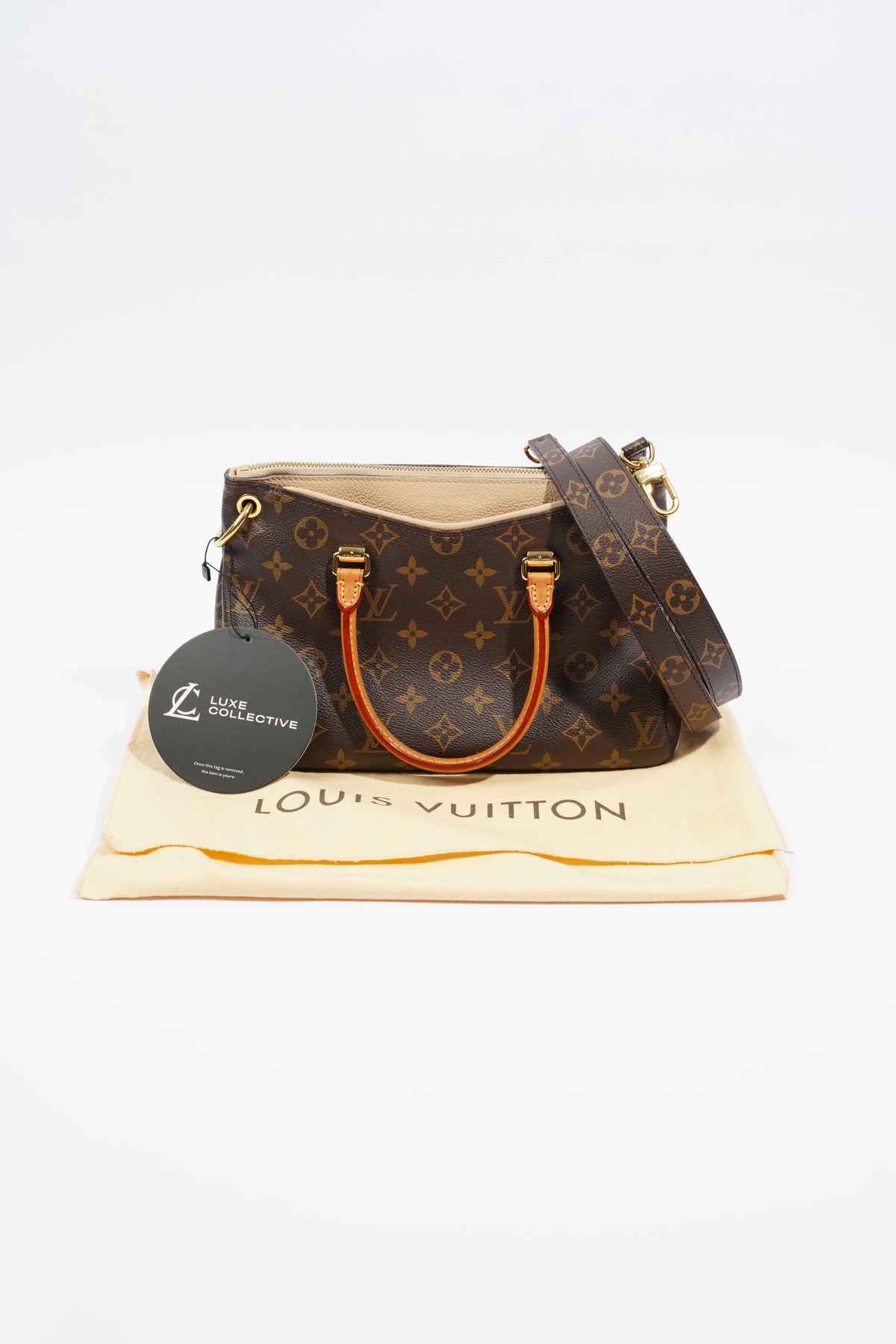 Louis Vuitton Pallas BB Monogram Canvas Brown Leather ref.648885 - Joli  Closet