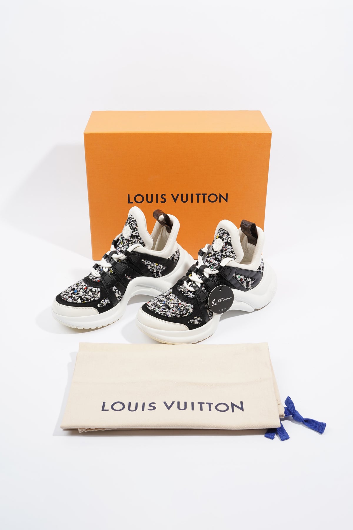 Louis Vuitton Womens Archlight Black / White / Tweed EU 38.5 / UK 5.5 –  Luxe Collective