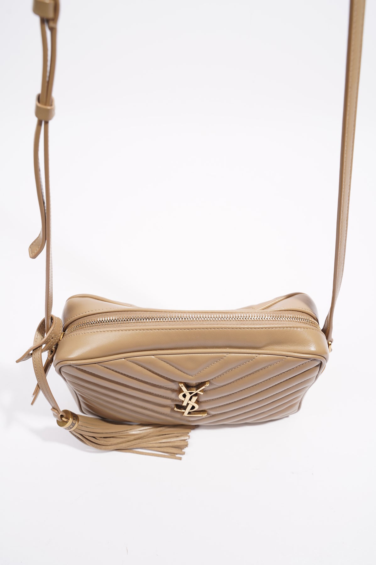 Ysl camera bag online coffee beige