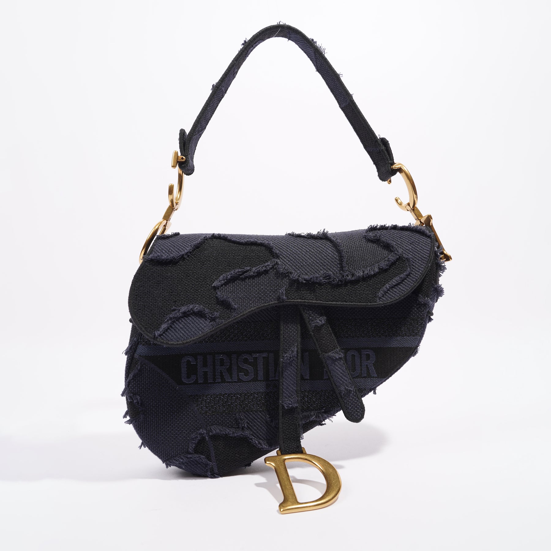 Christian Dior 2020 Camouflage Saddle Bag  White Shoulder Bags Handbags   CHR211046  The RealReal
