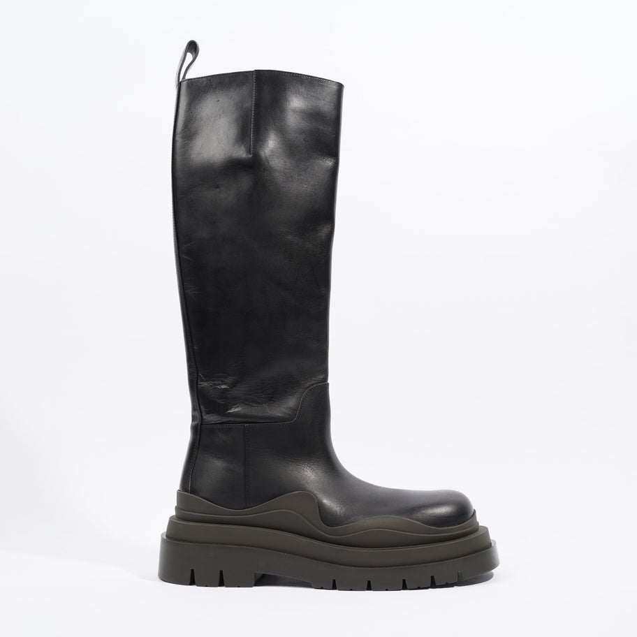 Bottega Veneta Chelsea Tire Boot Black Leather EU 39 / UK 6 Image 1