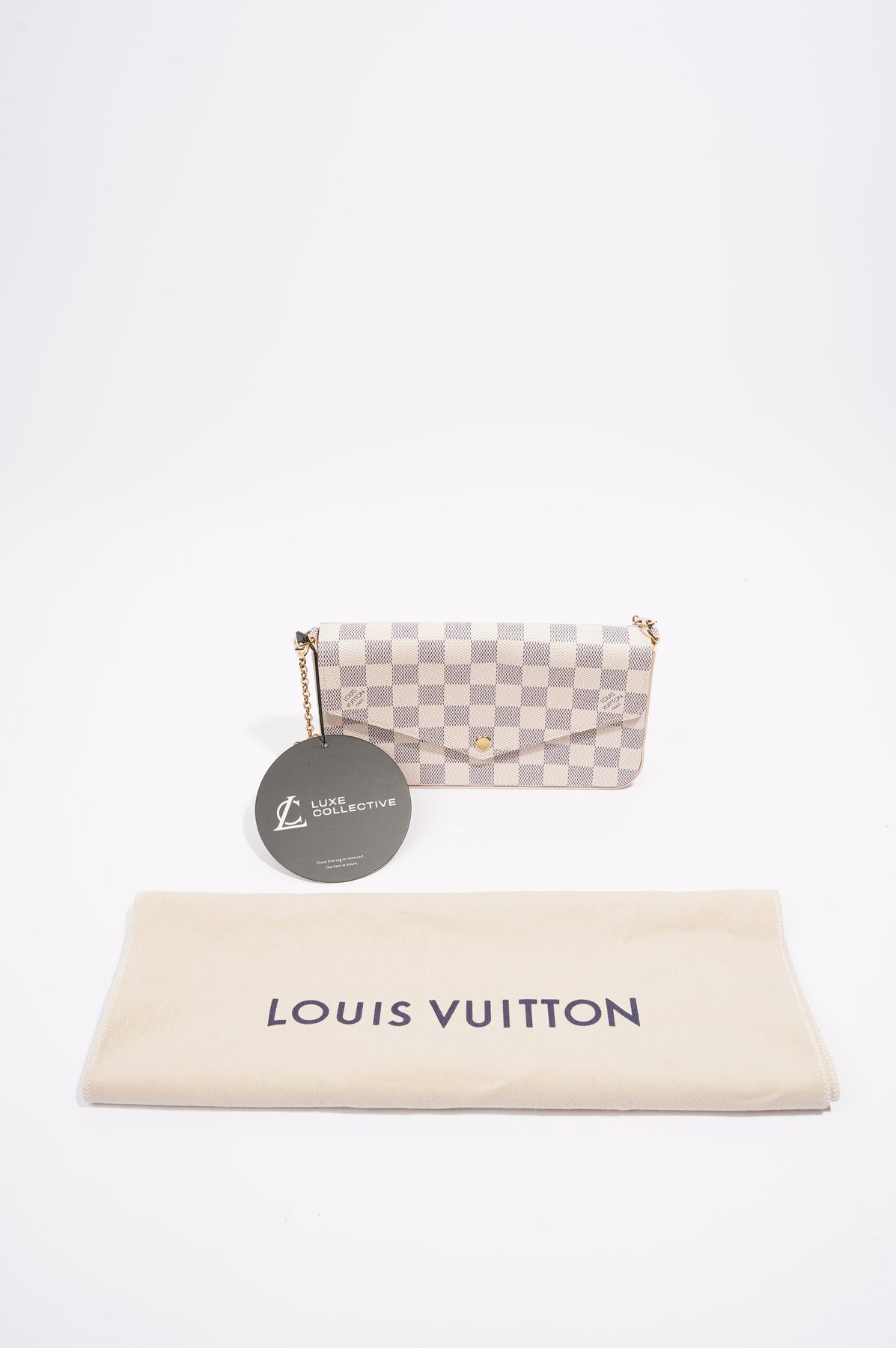 Louis Vuitton pochette Felicie damier azur canvas
