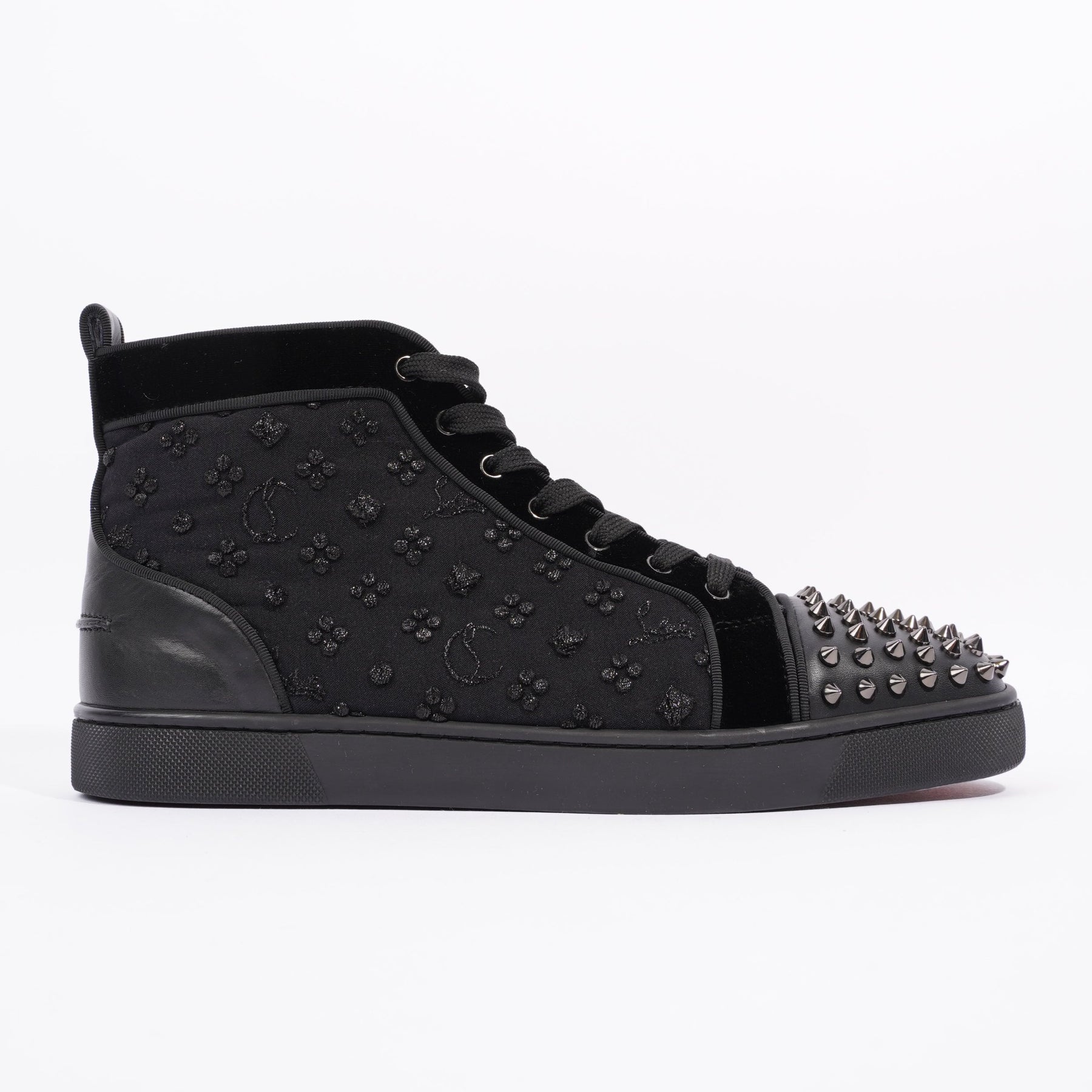 Mens louboutin outlet black spikes