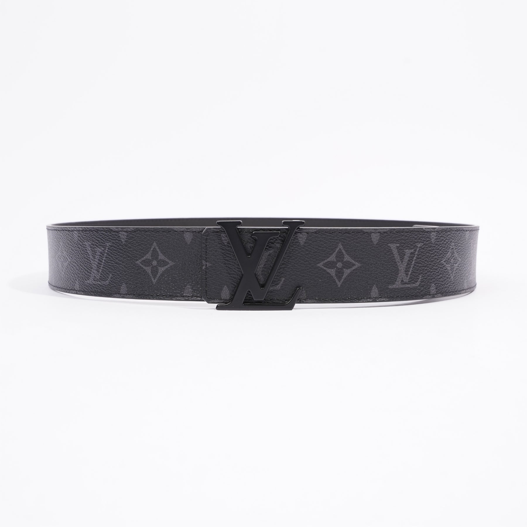 Initiales leather belt Louis Vuitton Black size 95 cm in Leather
