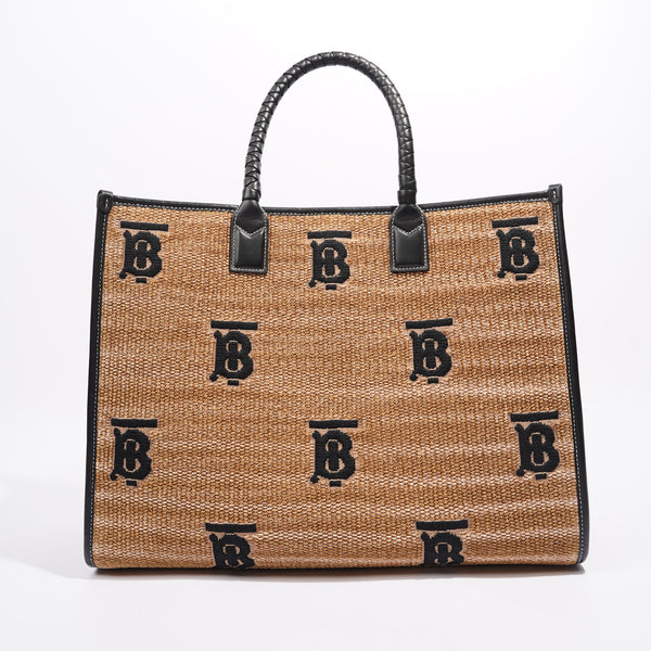 Burberry Freya Tote Bag Beige / Black Medium – Luxe Collective