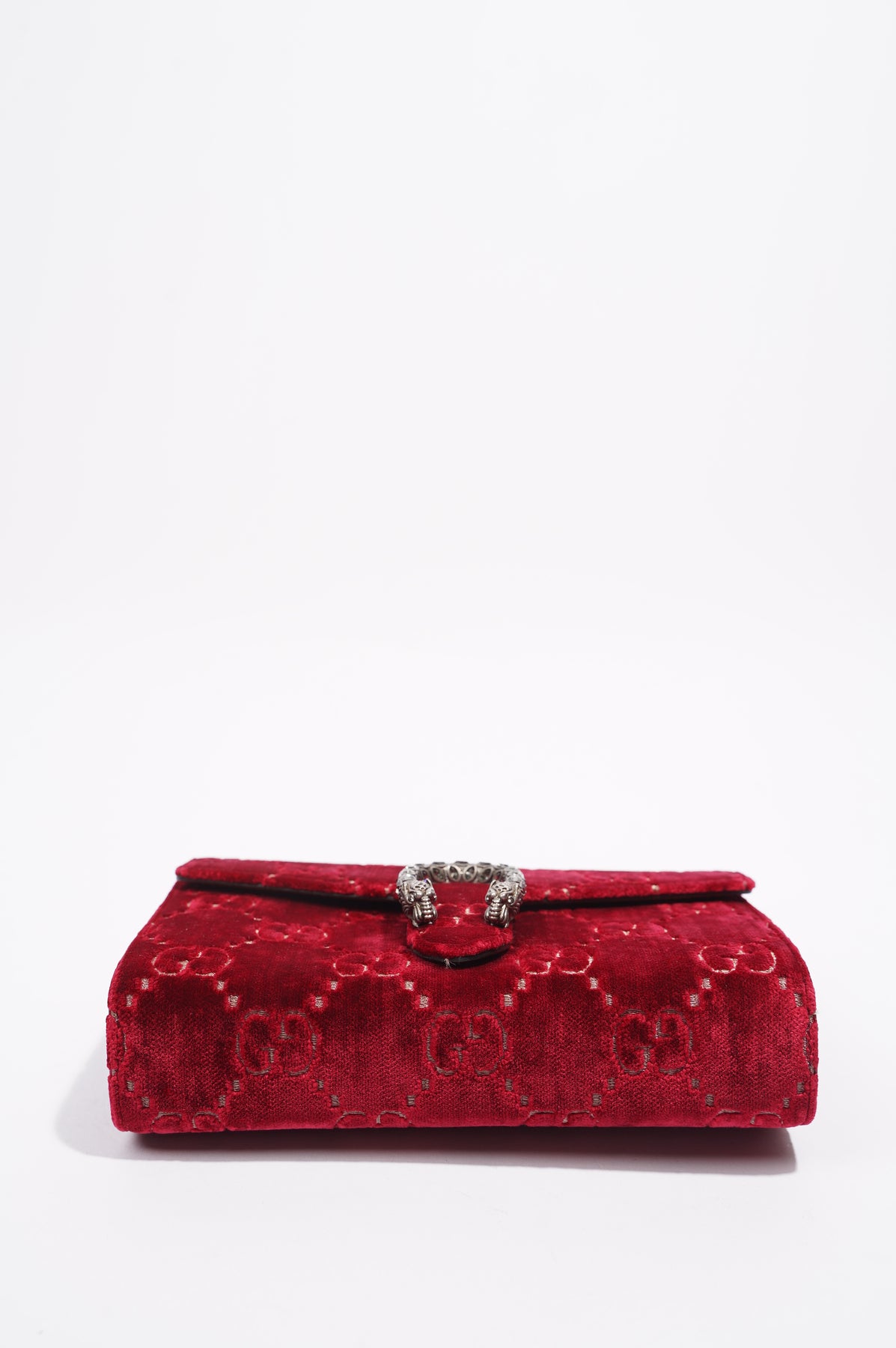 Gucci Dionysus Gg Super Mini Red Velvet Cross Body Bag - MyDesignerly