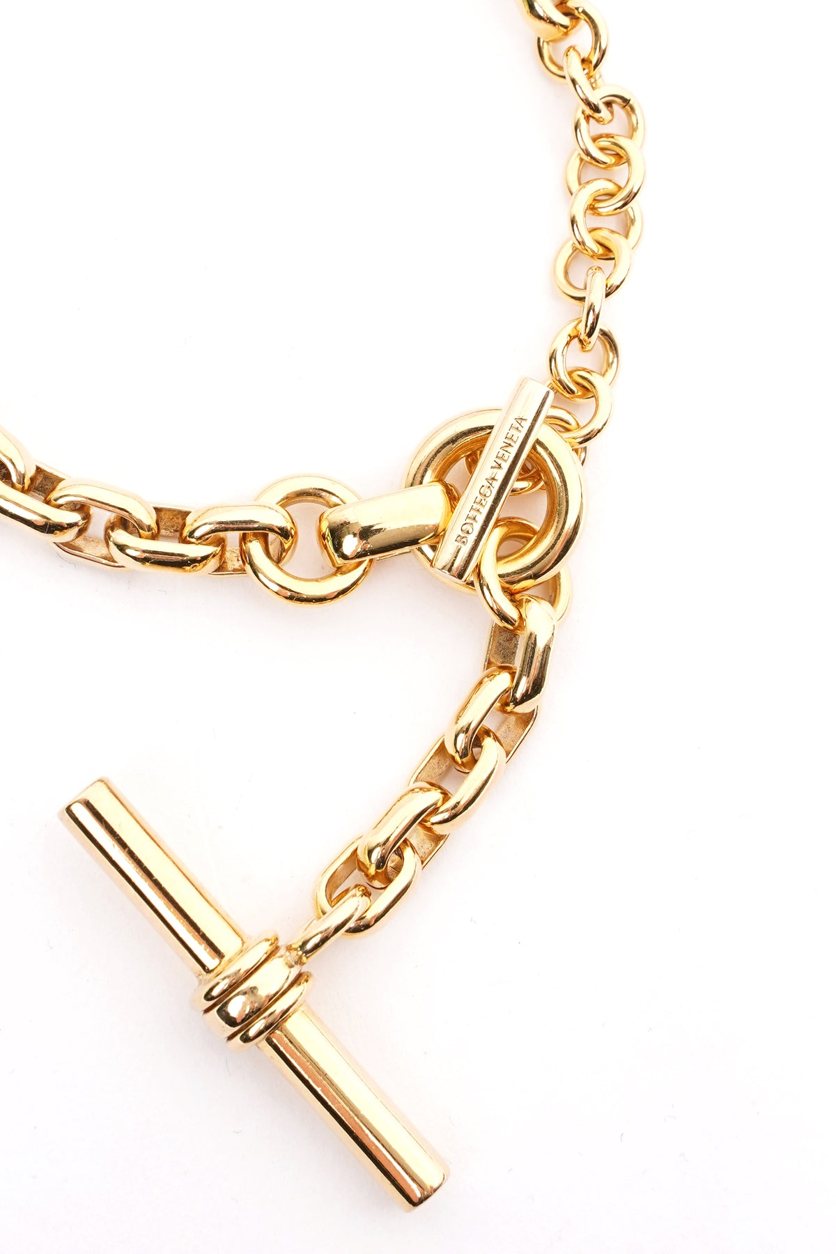 Chains Gold Plated Bracelet in Silver - Bottega Veneta