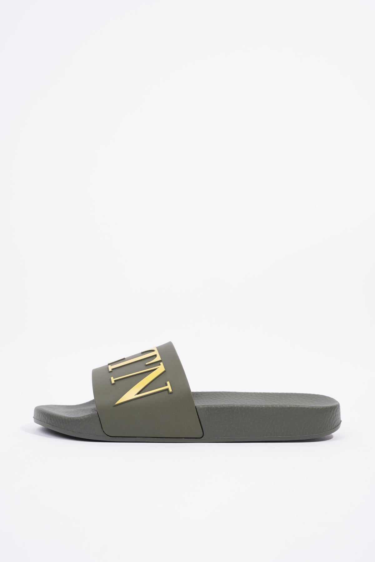 Valentino green discount slides