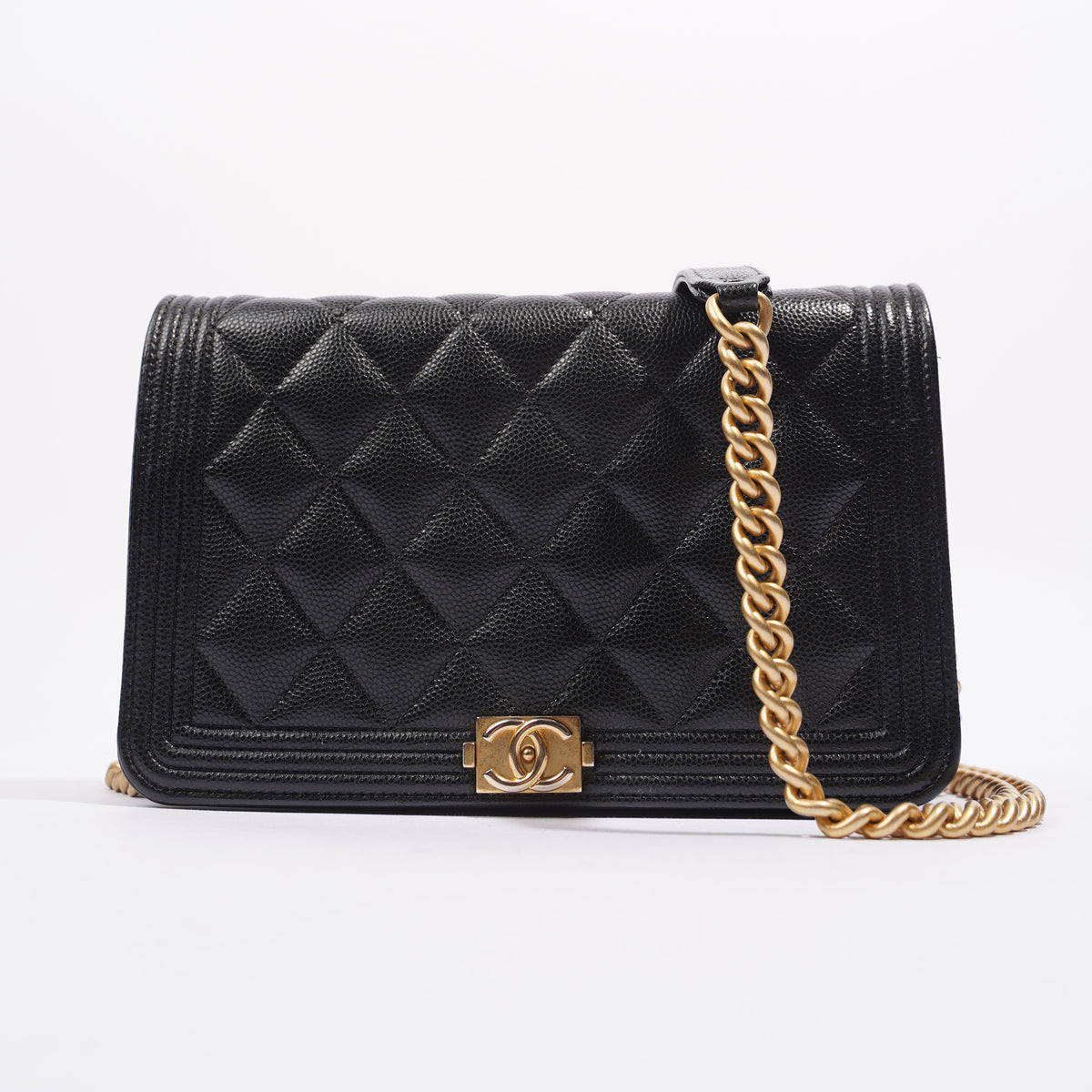 Chanel Womens Caviar Boy WOC Black – Luxe Collective