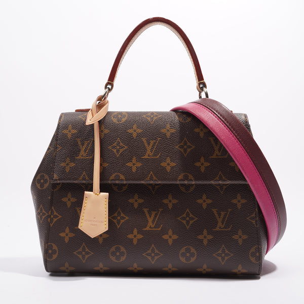 Louis Vuitton Handbag Pallas MM Monogram Canvas & Brown Leather Tote Bag  A652